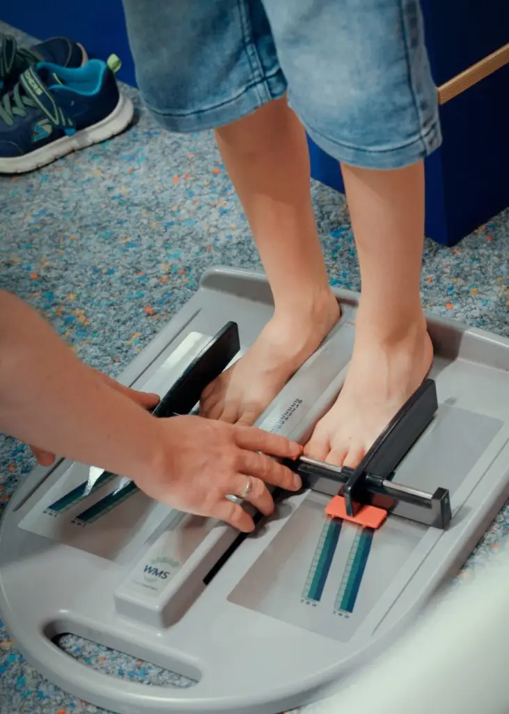 Fußvermessung Kinderfüße